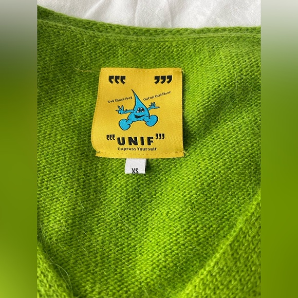 UNIF green cropped cardigan💚 - Picture 4 of 10